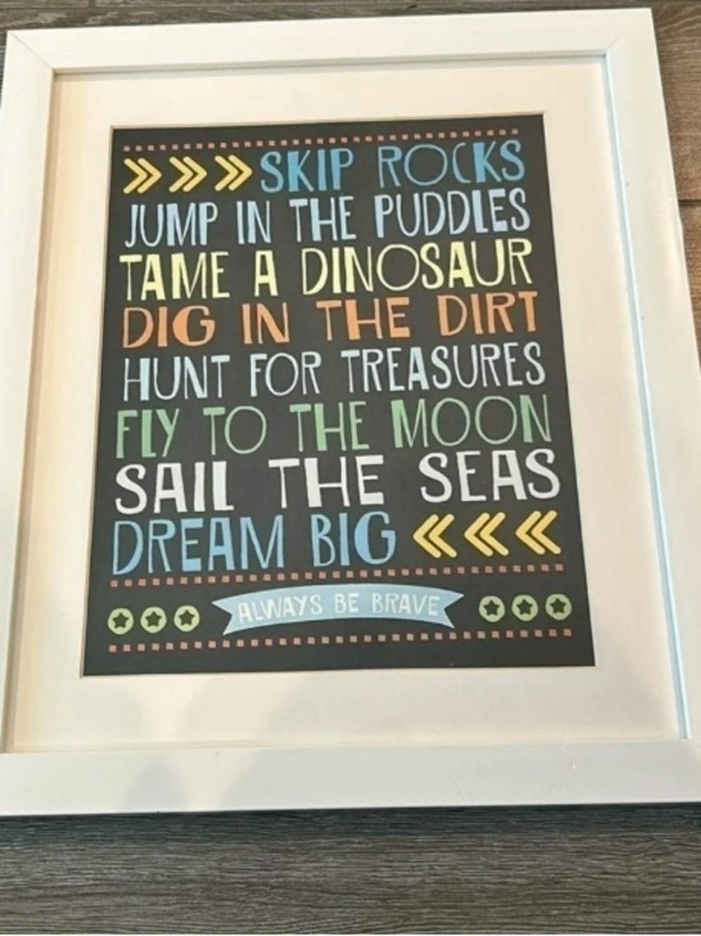 Inspirational Kids Wall Art Print - Multi-Color